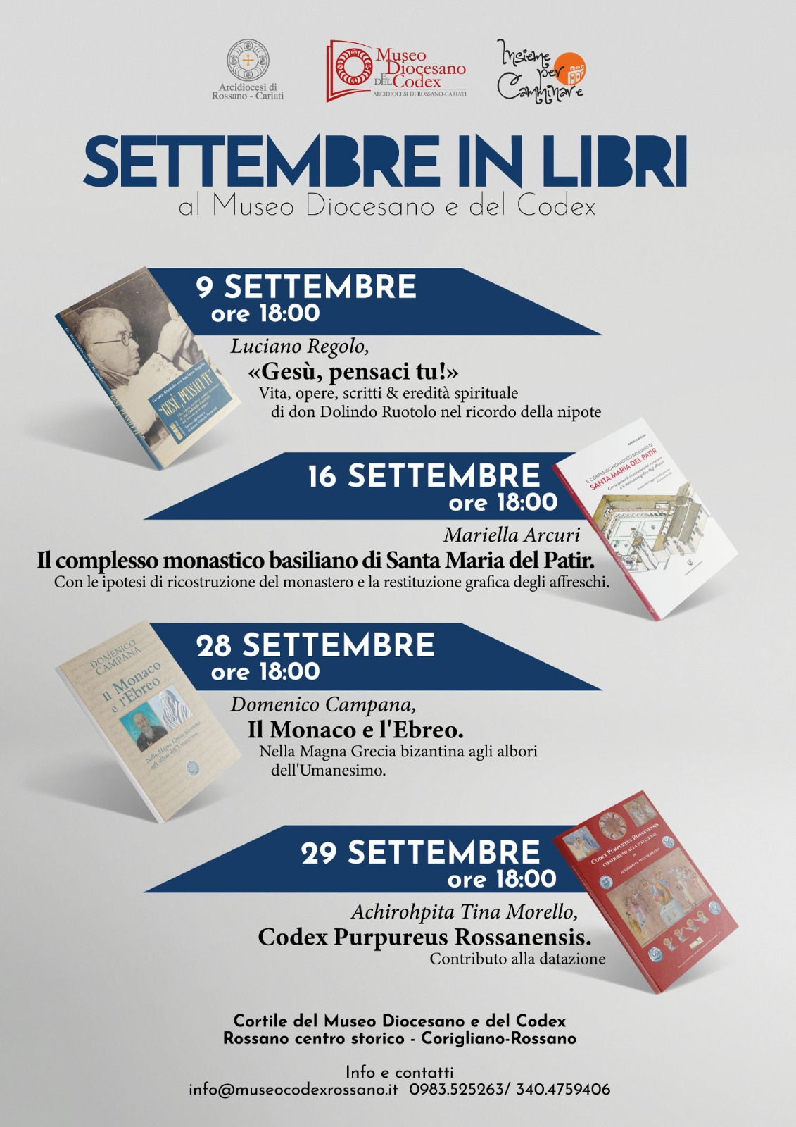 SETTEMBRE IN LIBRI al Museo Diocesano e del Codex